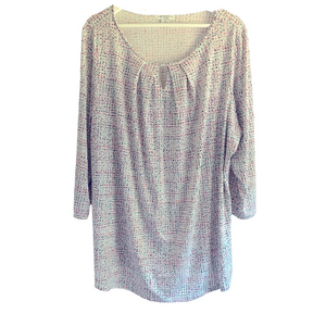 Liz Claiborne Confetti Patterned Blouse